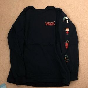 NWOT Vans Peanuts Christmas Long Sleeve Shirt